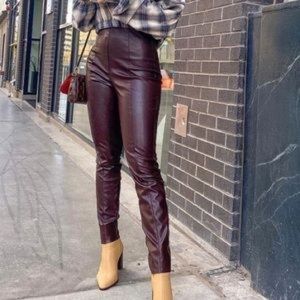 Brown Leather Pants